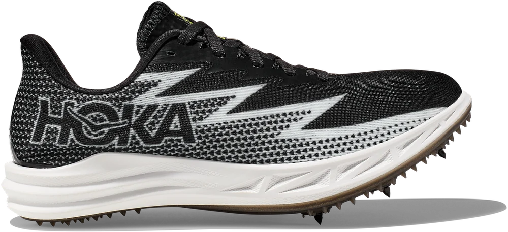 HOKA Crescendo MD middle-distance track spike in black and white